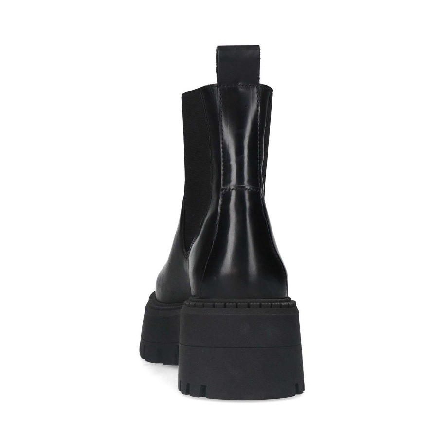 Sacha Platform Chelsea Boots - Black