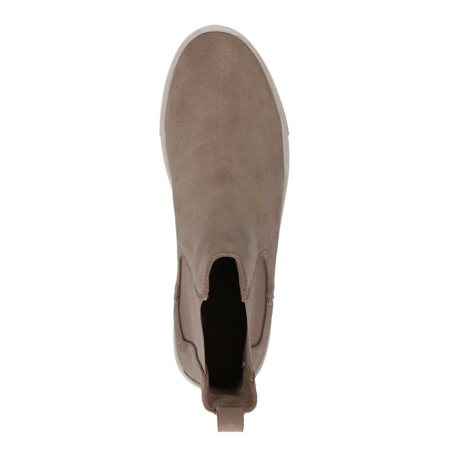 Sacha Suede Chelsea Boots - Beige