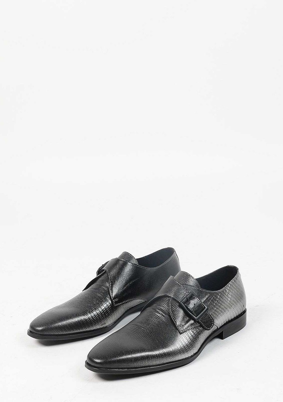 Sacha Metallic Buckle Shoes - Silver