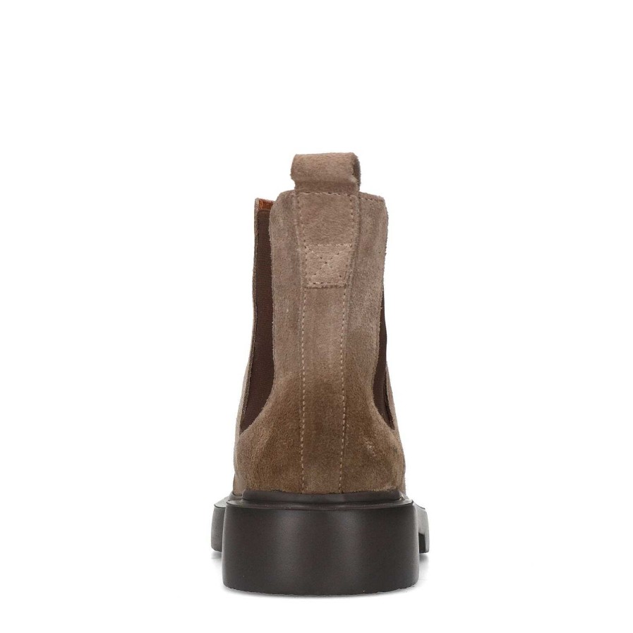 Sacha Suede Chelsea Boots - Beige