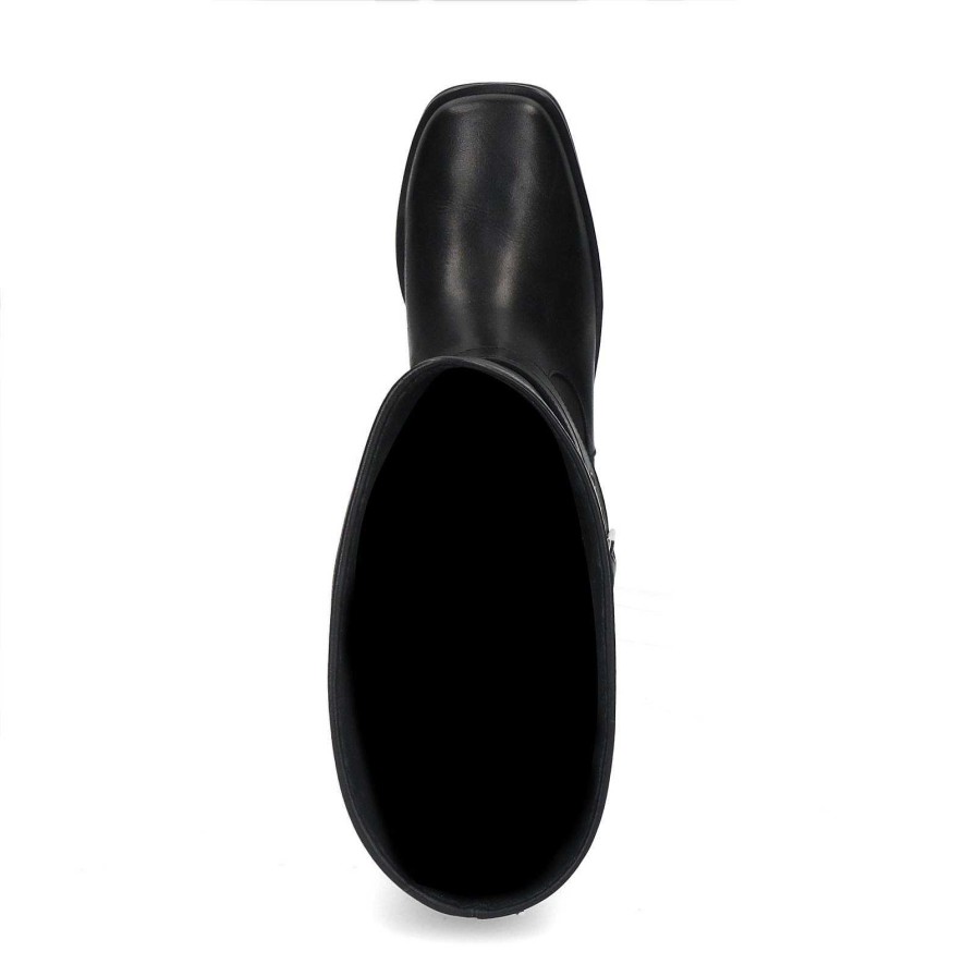 Sacha High Boots With Buckles - Black