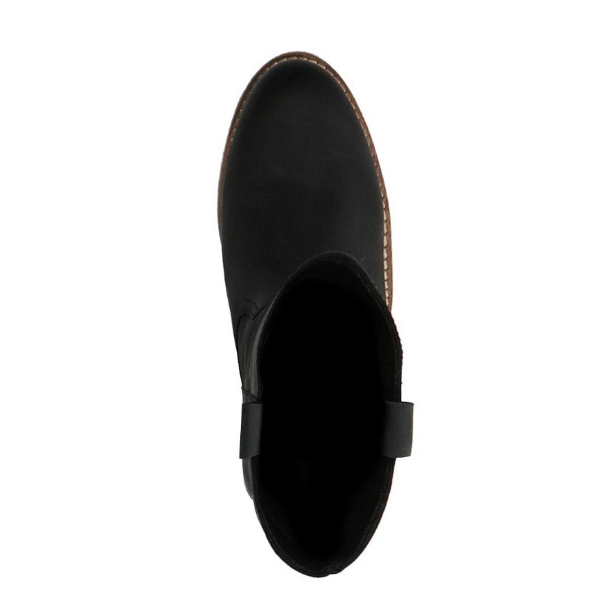 Sacha Leather Ankle Boots - Black
