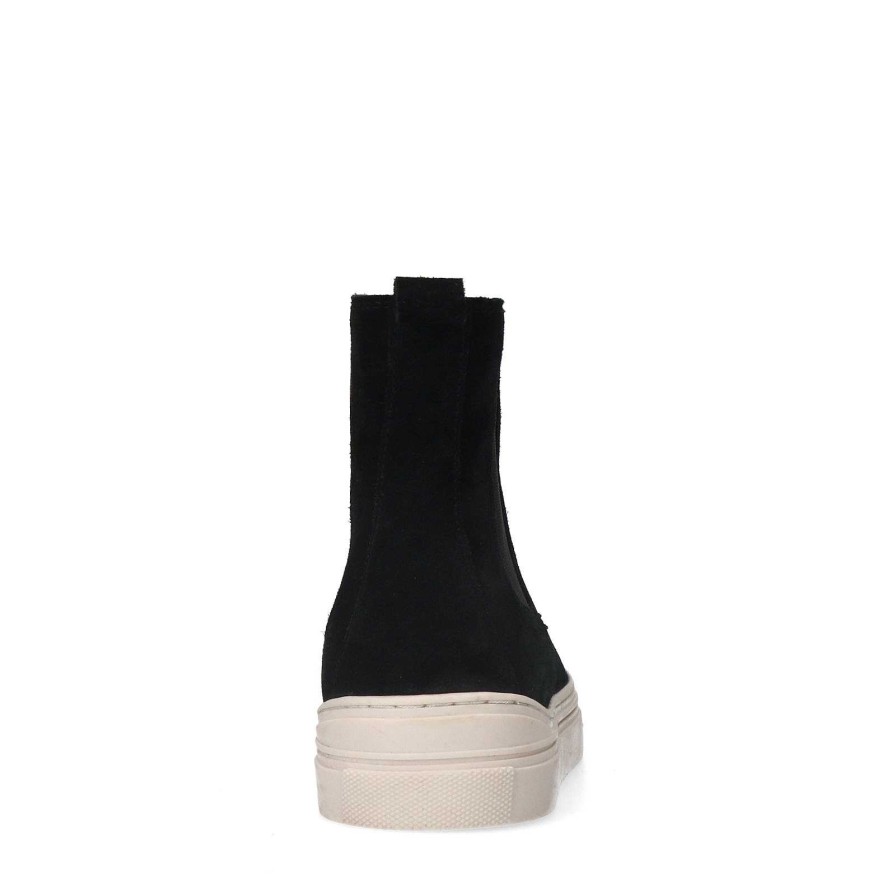 Sacha Suede Chelsea Boots - Black