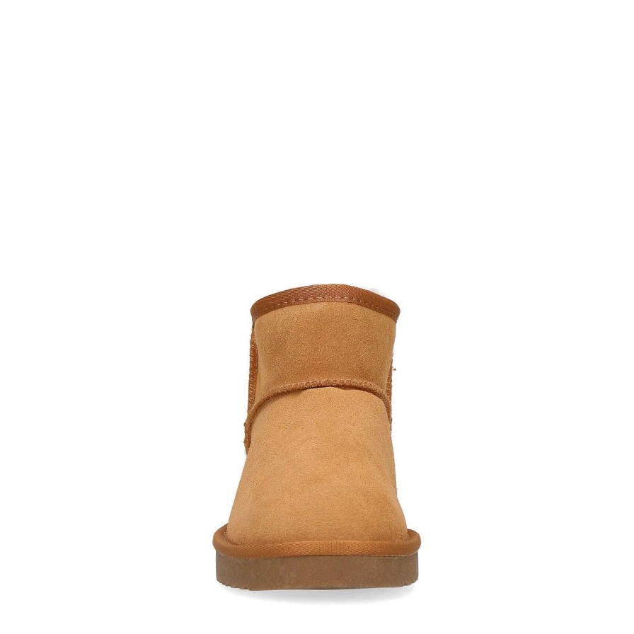 Sacha Low Suede Ankle Boots With Wool - Brown