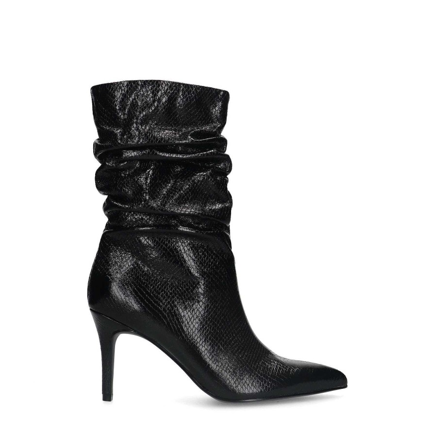 Sacha Stiletto Heel Ankle Boots - Black