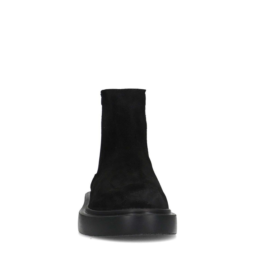Sacha Suede Chelsea Boots - Black