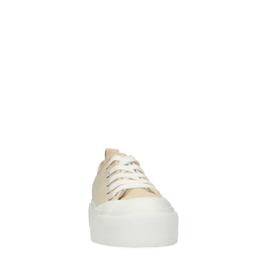 Sacha Platform Sole Sneakers - Beige