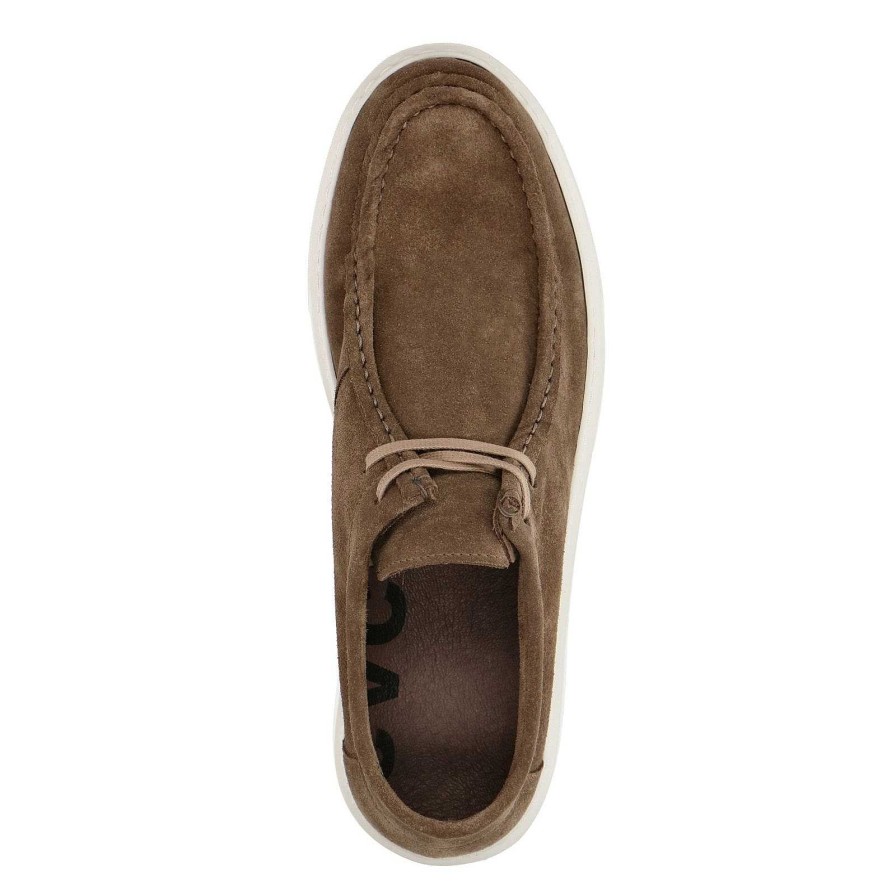 Sacha Suede Lace-Up Shoes - Taupe