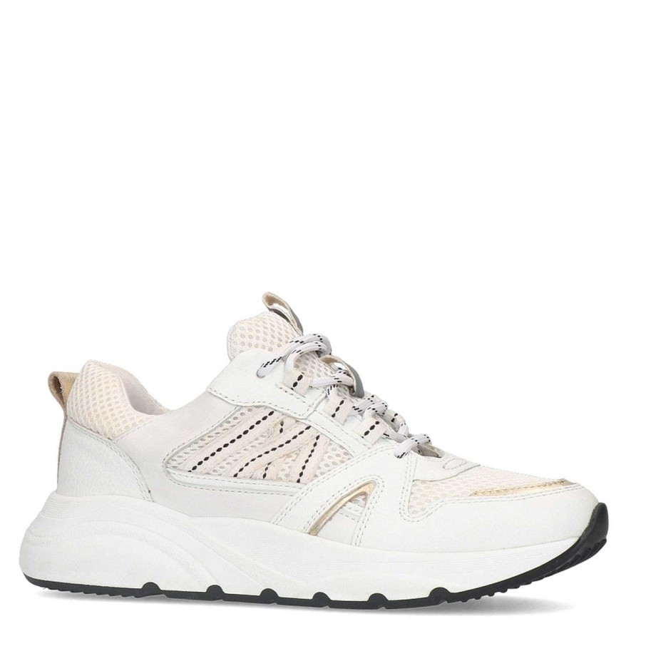 Sacha Sneakers With Gold Details - White