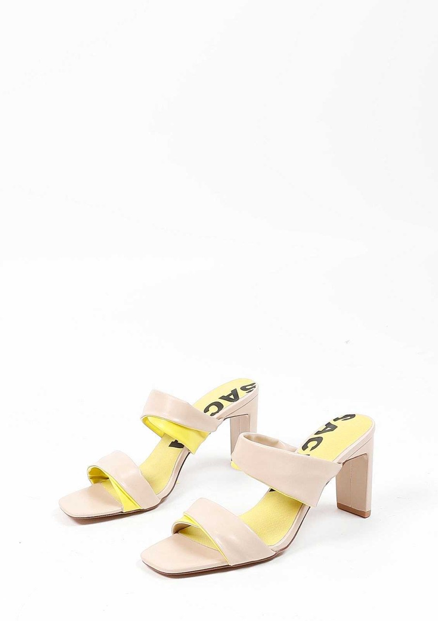 Sacha Mules With Details - Beige