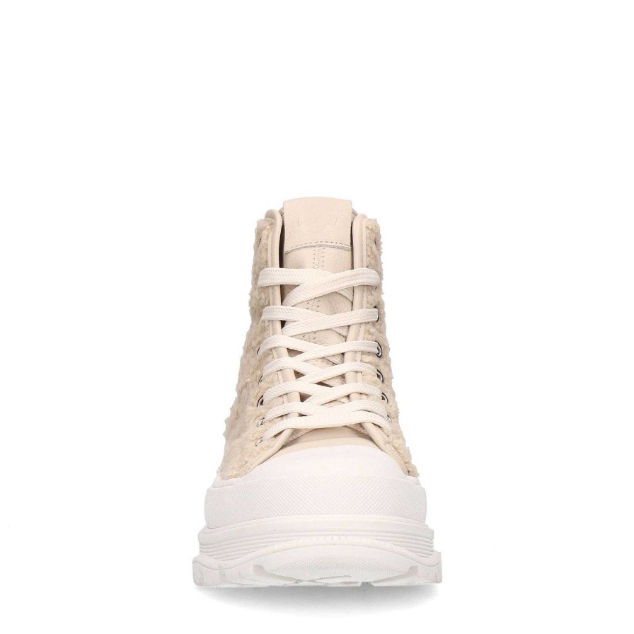 Sacha High Top Sneakers - Beige