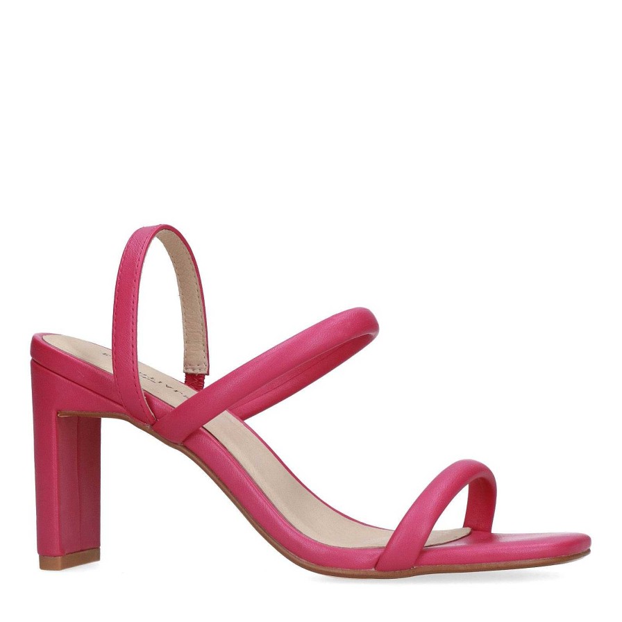 Sacha Straight Heel Sandals - Pink