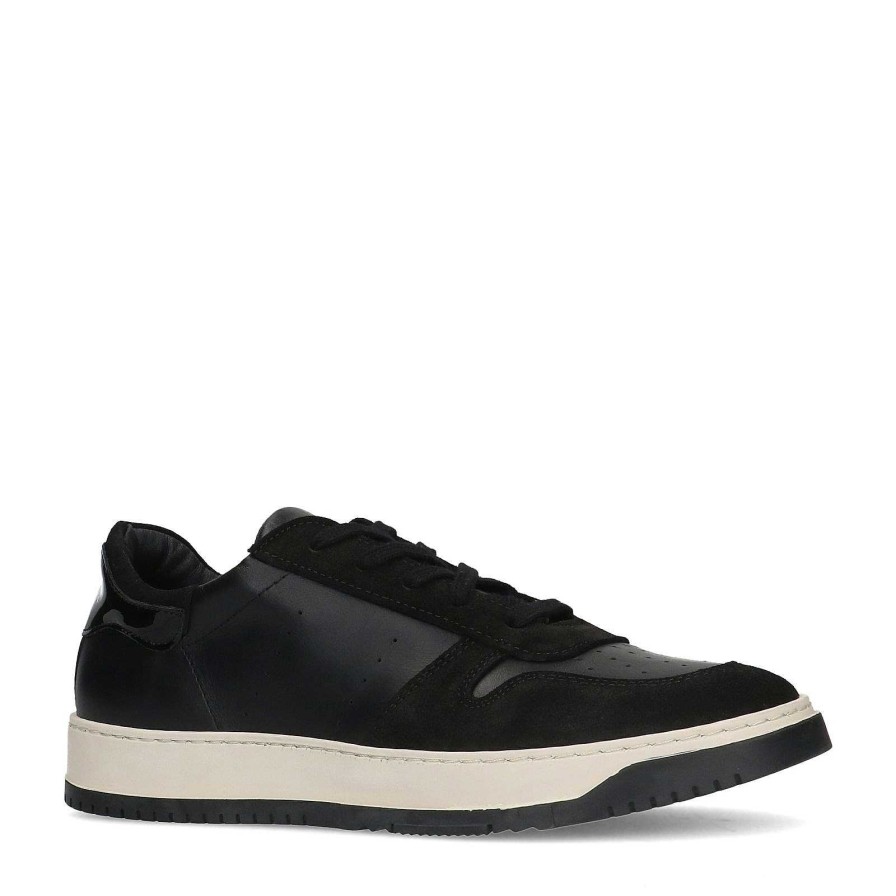 Sacha Leather Sneakers - Black